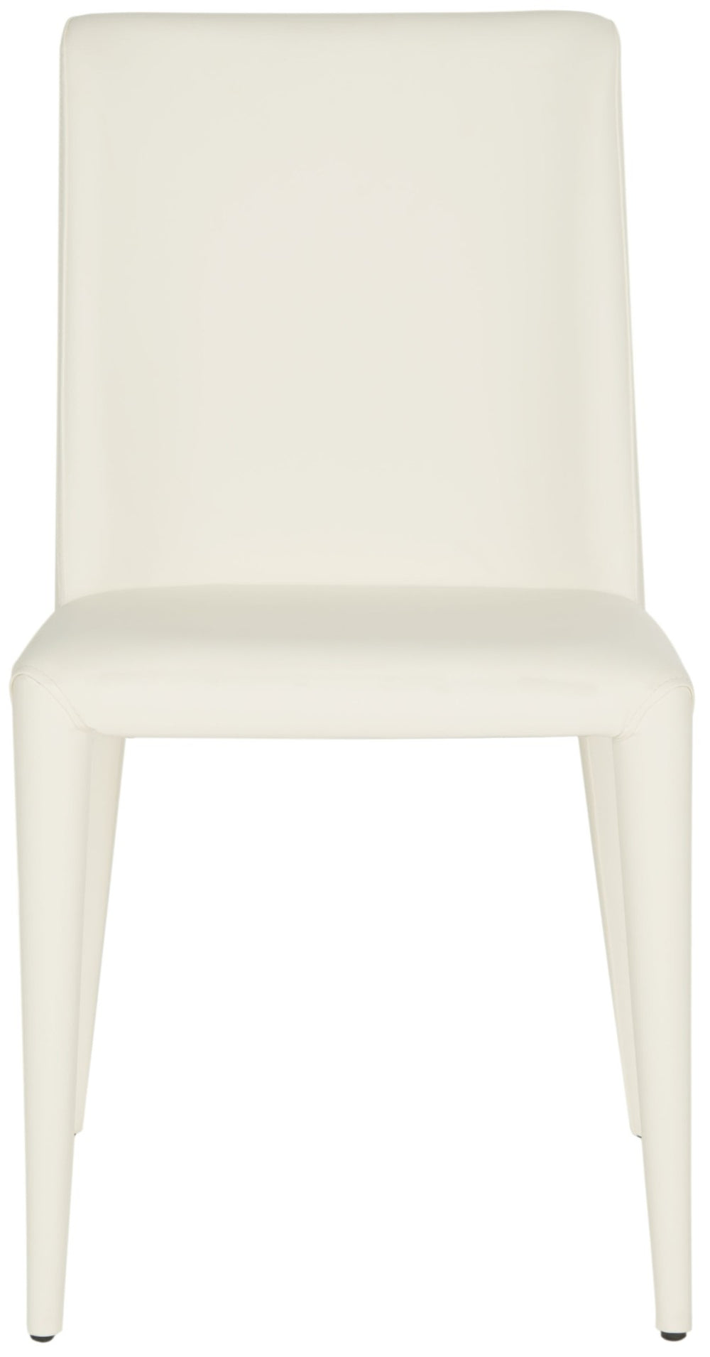 Safavieh GARRETSON Side Chairs - Modern Dining Seating with Sturdy Frame & Sleek Design for Any Space White FOX2019A-SET2