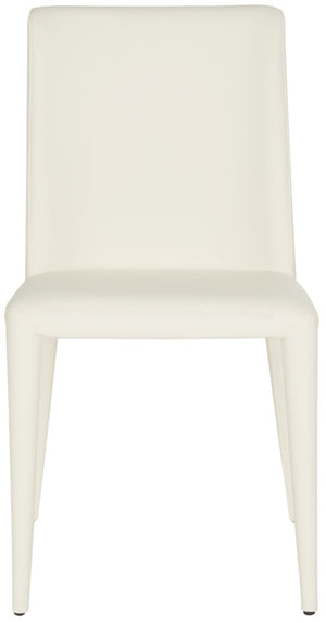 Safavieh GARRETSON Side Chairs - Modern Dining Seating with Sturdy Frame & Sleek Design for Any Space White FOX2019A-SET2