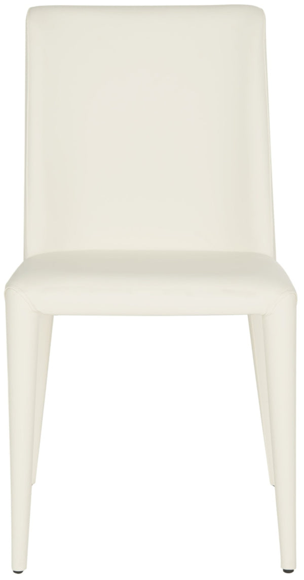 Safavieh GARRETSON Side Chairs - Modern Dining Seating with Sturdy Frame & Sleek Design for Any Space White FOX2019A-SET2