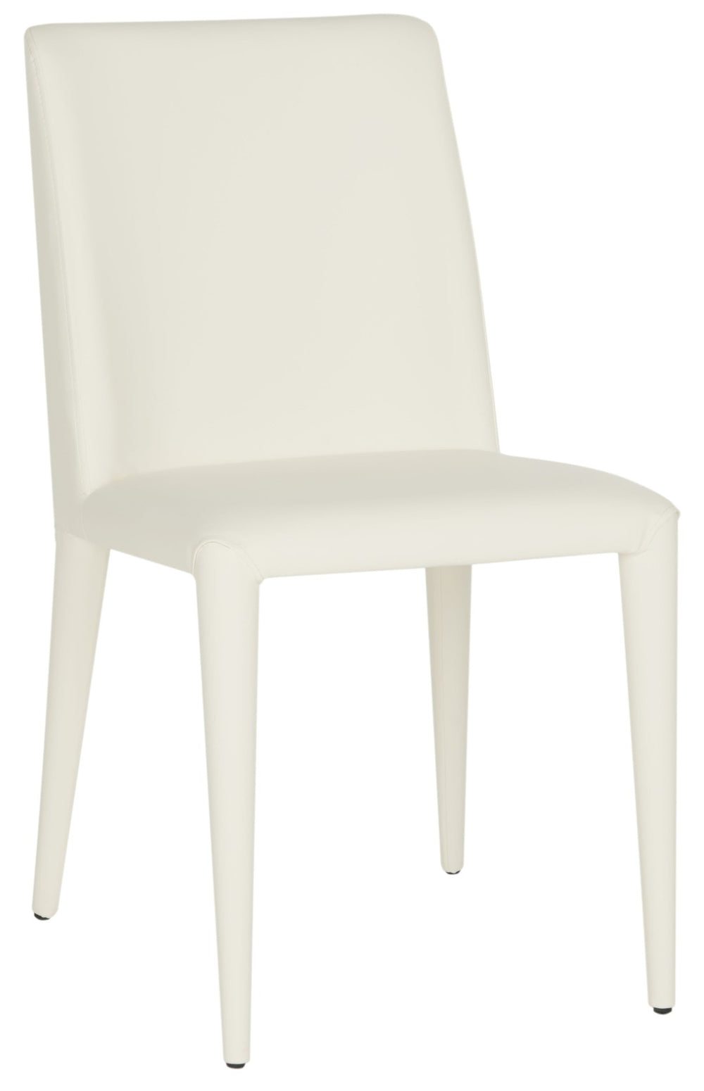 Safavieh GARRETSON Side Chairs - Modern Dining Seating with Sturdy Frame & Sleek Design for Any Space White FOX2019A-SET2