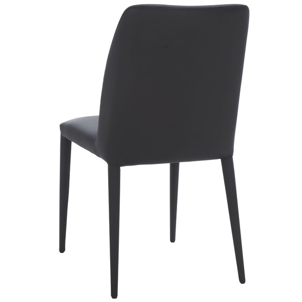 Safavieh GARRETSON Side Chairs - Modern Dining Seating with Sturdy Frame & Sleek Design for Any Space Black FOX2019B-SET2