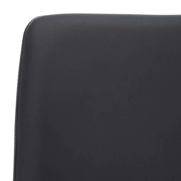 Safavieh GARRETSON Side Chairs - Modern Dining Seating with Sturdy Frame & Sleek Design for Any Space Black FOX2019B-SET2