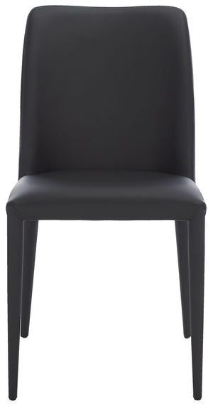 Safavieh GARRETSON Side Chairs - Modern Dining Seating with Sturdy Frame & Sleek Design for Any Space Black FOX2019B-SET2