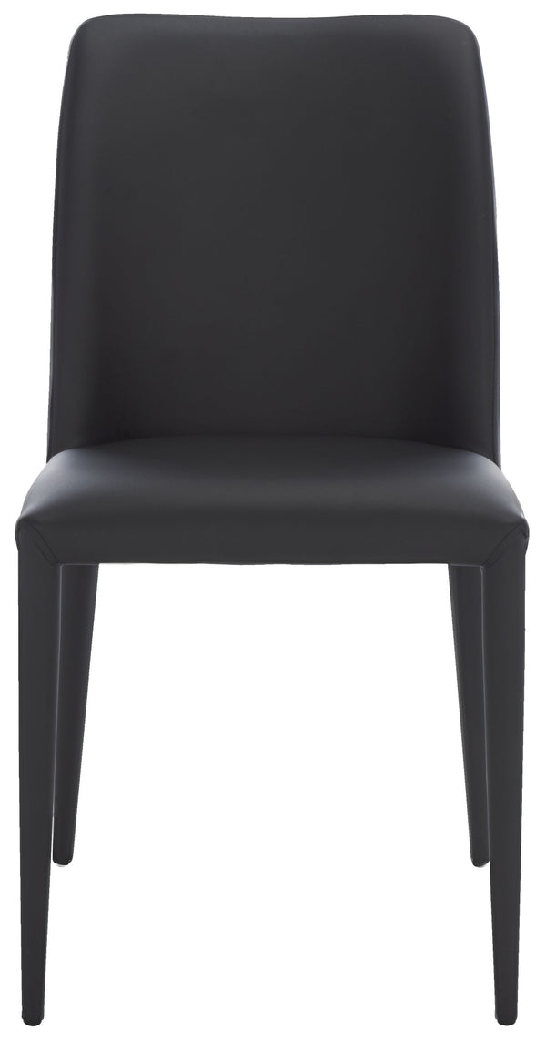 Safavieh GARRETSON Side Chairs - Modern Dining Seating with Sturdy Frame & Sleek Design for Any Space Black FOX2019B-SET2