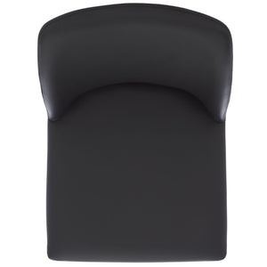 Safavieh GARRETSON Side Chairs - Modern Dining Seating with Sturdy Frame & Sleek Design for Any Space Black FOX2019B-SET2