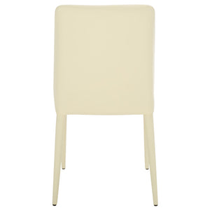 Safavieh GARRETSON Side Chairs - Modern Dining Seating with Sturdy Frame & Sleek Design for Any Space Butter Cream FOX2019C-SET2