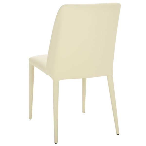 Safavieh GARRETSON Side Chairs - Modern Dining Seating with Sturdy Frame & Sleek Design for Any Space Butter Cream FOX2019C-SET2