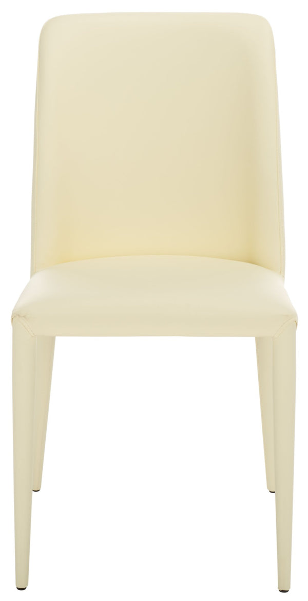 Safavieh GARRETSON Side Chairs - Modern Dining Seating with Sturdy Frame & Sleek Design for Any Space Butter Cream FOX2019C-SET2