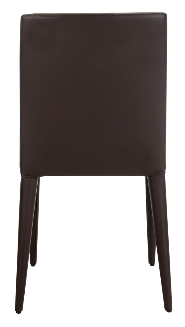 Safavieh GARRETSON Side Chairs - Modern Dining Seating with Sturdy Frame & Sleek Design for Any Space Brown FOX2019D-SET2