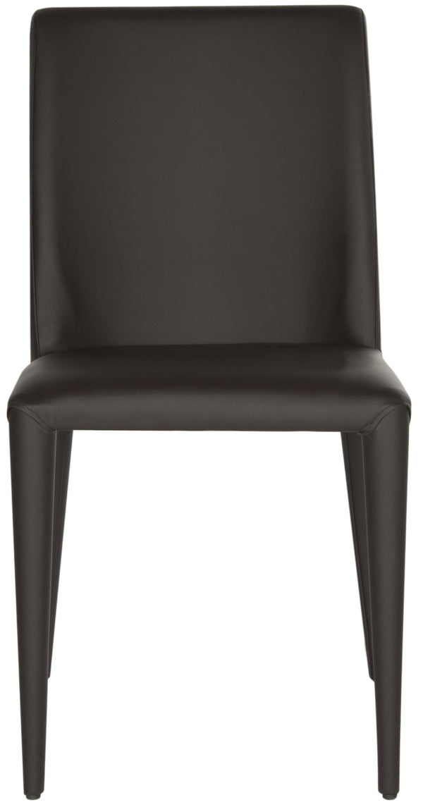 Safavieh GARRETSON Side Chairs - Modern Dining Seating with Sturdy Frame & Sleek Design for Any Space Brown FOX2019D-SET2