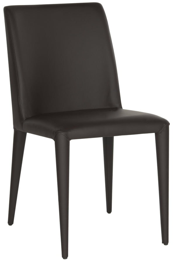 Safavieh GARRETSON Side Chairs - Modern Dining Seating with Sturdy Frame & Sleek Design for Any Space Brown FOX2019D-SET2