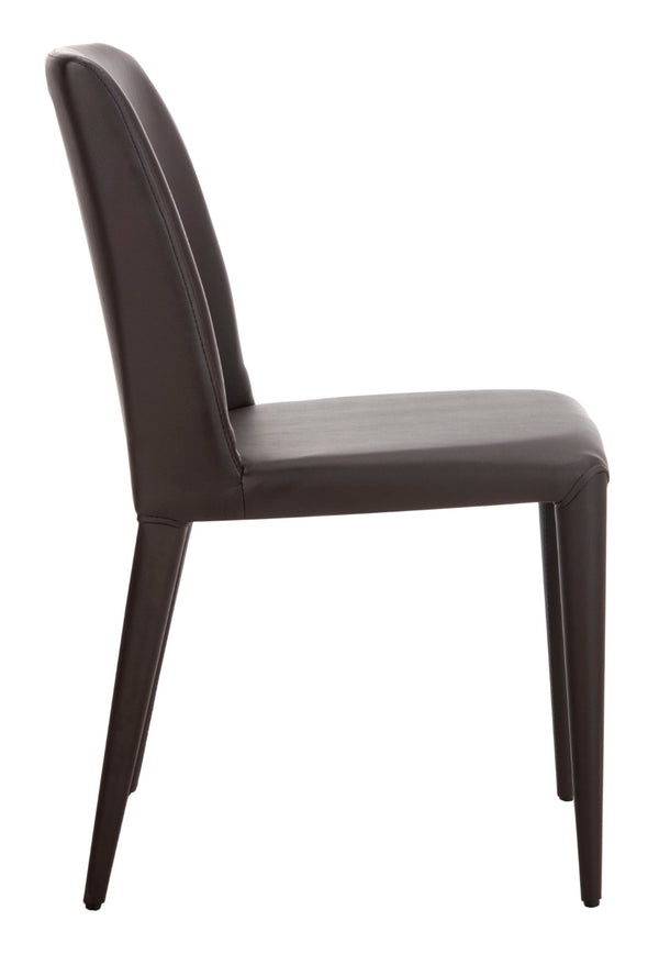 Safavieh GARRETSON Side Chairs - Modern Dining Seating with Sturdy Frame & Sleek Design for Any Space Brown FOX2019D-SET2