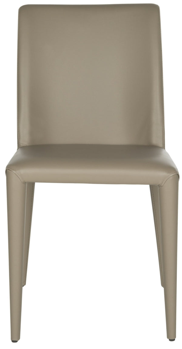 Safavieh GARRETSON Side Chairs - Modern Dining Seating with Sturdy Frame & Sleek Design for Any Space Taupe FOX2019E-SET2