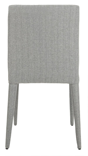 Safavieh GARRETSON Elegant Grey Linen Side Chairs for Contemporary Dining – Comfort & Style in Every Meal FOX2019G-SET2