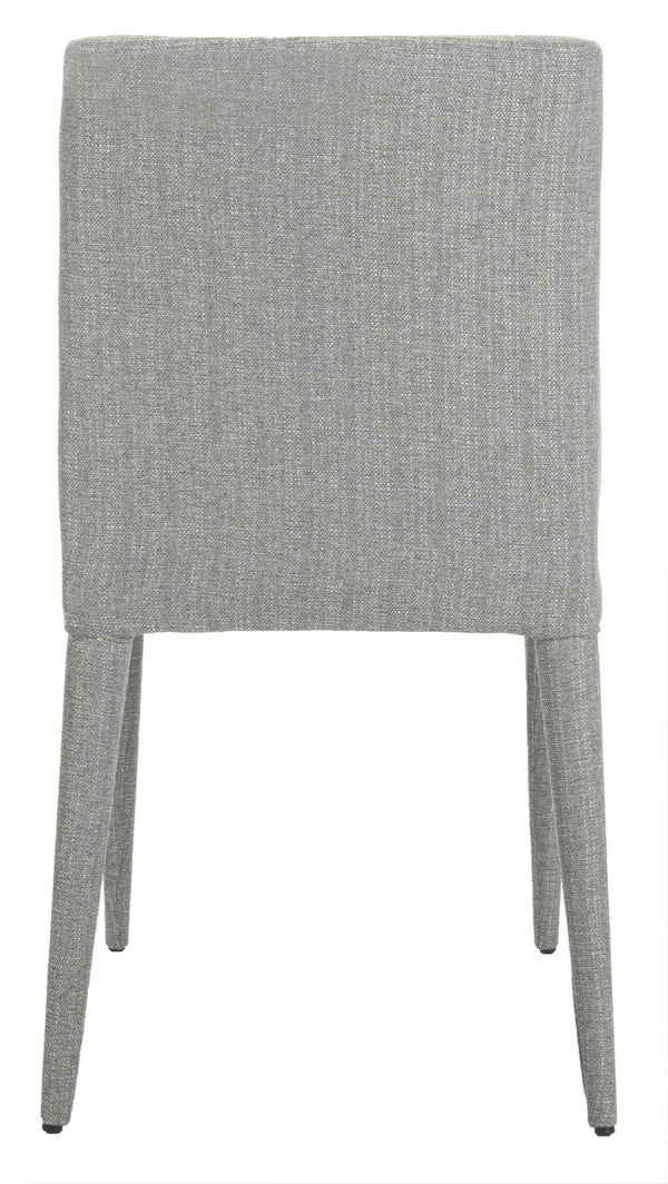 Safavieh GARRETSON Elegant Grey Linen Side Chairs for Contemporary Dining – Comfort & Style in Every Meal FOX2019G-SET2