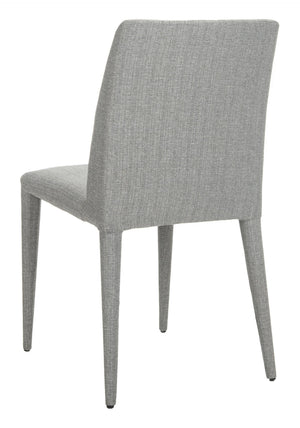 Safavieh GARRETSON Elegant Grey Linen Side Chairs for Contemporary Dining – Comfort & Style in Every Meal FOX2019G-SET2