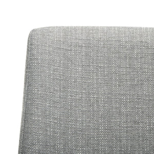 Safavieh GARRETSON Elegant Grey Linen Side Chairs for Contemporary Dining – Comfort & Style in Every Meal FOX2019G-SET2
