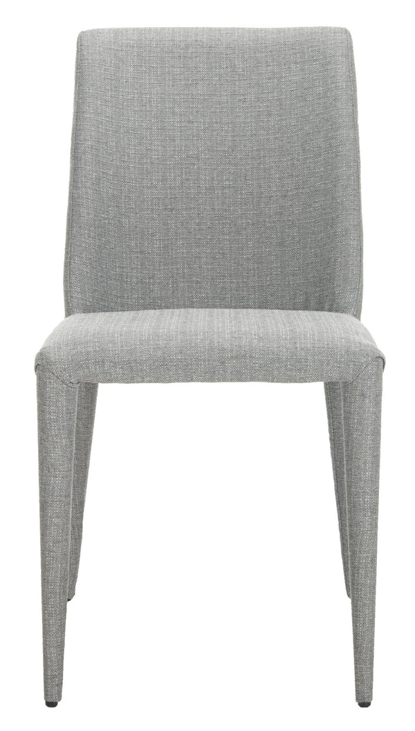 Safavieh GARRETSON Elegant Grey Linen Side Chairs for Contemporary Dining – Comfort & Style in Every Meal FOX2019G-SET2