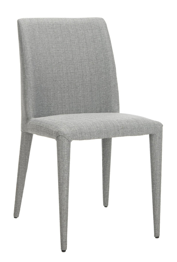 Safavieh GARRETSON Elegant Grey Linen Side Chairs for Contemporary Dining – Comfort & Style in Every Meal FOX2019G-SET2