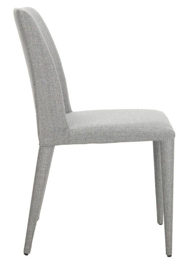 Safavieh GARRETSON Elegant Grey Linen Side Chairs for Contemporary Dining – Comfort & Style in Every Meal FOX2019G-SET2