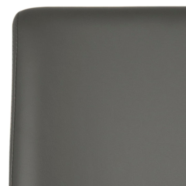 Safavieh GARRETSON Side Chairs in Elegant Grey - Modern Metal Frame, Comfortable PU Upholstery for Versatile Spaces FOX2019H-SET2
