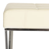 Safavieh Micha Bench Cream/Chrome FOX2023A