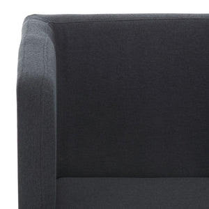 Safavieh Celine Modern Cross-Leg Accent Chair - Plush Upholstered Seat & Polished Frame For Stylish Spaces Black/Chrome FOX2033B