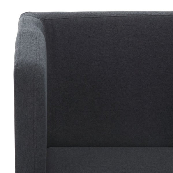 Safavieh Celine Modern Cross-Leg Accent Chair - Plush Upholstered Seat & Polished Frame For Stylish Spaces Black/Chrome FOX2033B