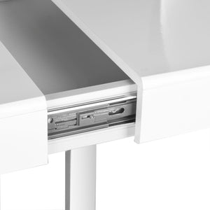 Safavieh Berkley Desk - Modern White Workspace With Chrome Legs, Lift-Top Storage, Perfect For Home Or Office FOX2200A