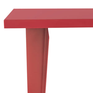 Safavieh Chapman Desk - Modern Lacquer-Finish Table With Floating Top And Tapered Legs For Stylish Workspaces Red FOX2208B