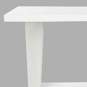 Safavieh Chapman Desk - Modern Lacquer-Finish Table With Floating Top And Tapered Legs For Stylish Workspaces White FOX2208C