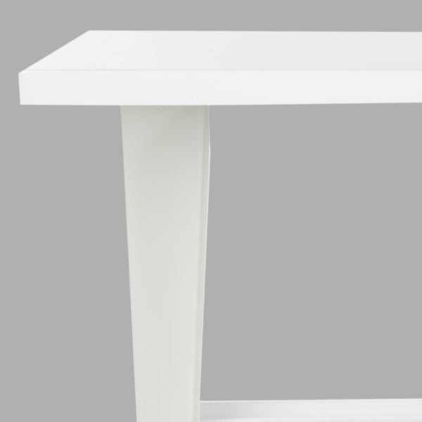 Safavieh Chapman Desk - Modern Lacquer-Finish Table With Floating Top And Tapered Legs For Stylish Workspaces White FOX2208C