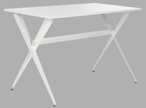 Safavieh Chapman Desk - Modern Lacquer-Finish Table With Floating Top And Tapered Legs For Stylish Workspaces White FOX2208C