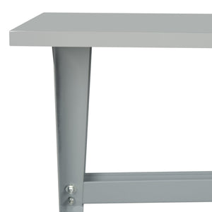 Safavieh Chapman Modern Grey Desk With Floating Top & Tapered Crossed Legs - Stylish, Durable Workspace Solution FOX2208D