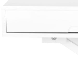 Safavieh Radford Height-Adjustable Desk & Coffee Table Combo – Modern White With Storage For Home Office & Living Room FOX2210A