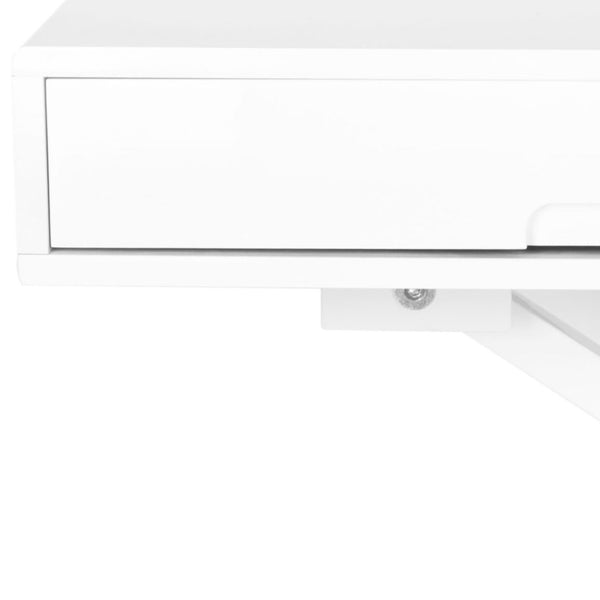 Safavieh Radford Height-Adjustable Desk & Coffee Table Combo – Modern White With Storage For Home Office & Living Room FOX2210A