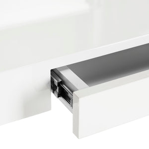 Safavieh Paley 47" Modern Lacquer & Chrome Desk - Chic Compact Design With Colorful Accent For Stylish Workspaces FOX2223A