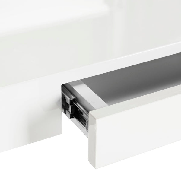 Safavieh Paley 47" Modern Lacquer & Chrome Desk - Chic Compact Design With Colorful Accent For Stylish Workspaces FOX2223A