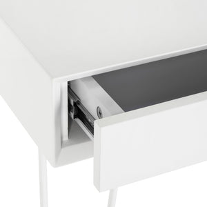Safavieh Cade Mid Century Modern Desk - Sleek Two Drawer Design With Hidden Storage & Sculptural Legs FOX2225A
