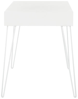 Safavieh Cade Mid Century Modern Desk - Sleek Two Drawer Design With Hidden Storage & Sculptural Legs FOX2225A