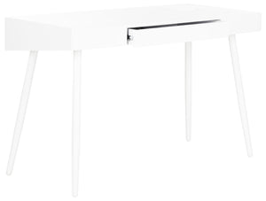 Safavieh Fadri Mid Century Scandinavian Desk With Hidden Drawer - Minimalist Design For Home Office Elegance FOX2227A
