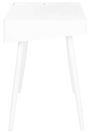 Safavieh Fadri Mid Century Scandinavian Desk With Hidden Drawer - Minimalist Design For Home Office Elegance FOX2227A