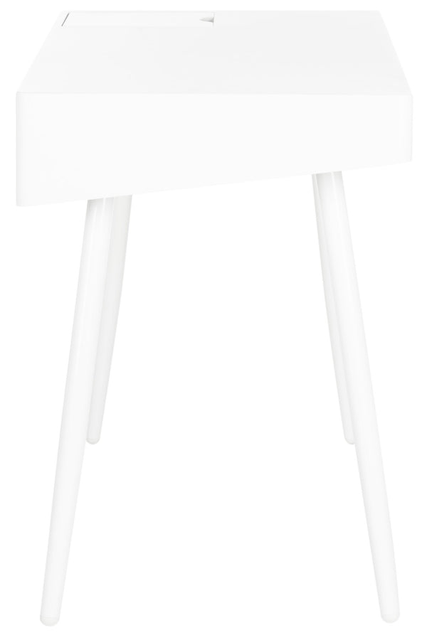 Safavieh Fadri Mid Century Scandinavian Desk With Hidden Drawer - Minimalist Design For Home Office Elegance FOX2227A