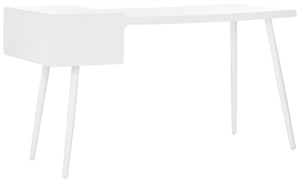 Safavieh Ferli Mid Century Scandinavian Two-Drawer Desk - Stylish Minimalist Design For Modern Workspaces FOX2228A
