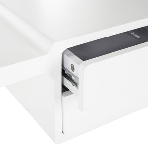 Safavieh Ferli Mid Century Scandinavian Two-Drawer Desk - Stylish Minimalist Design For Modern Workspaces FOX2228A