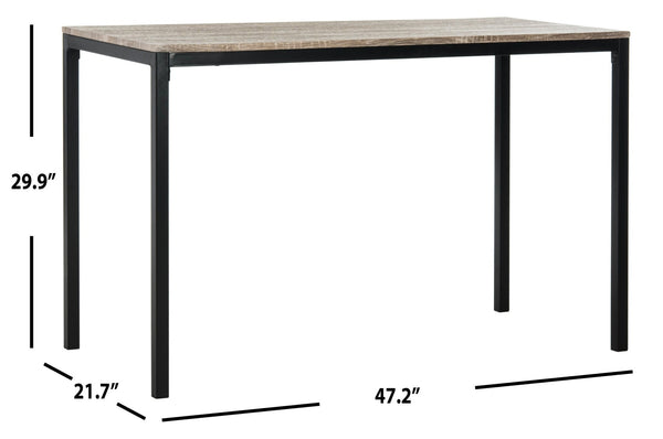 Safavieh Janison 47" Writing Desk - Modern Minimalist Parsons-Style Furniture For Home Office & Studio Use FOX2230A