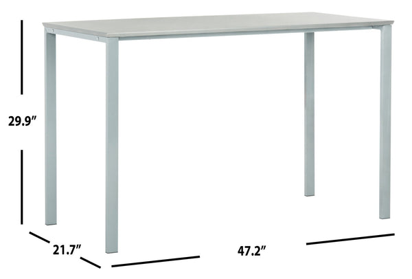 Safavieh Dalit 47" Contemporary Writing Desk – Sleek Minimalist Design For Home Or Office Workspaces Grey FOX2231B