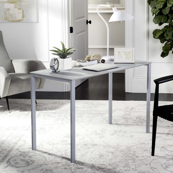Safavieh Dalit 47" Contemporary Writing Desk – Sleek Minimalist Design For Home Or Office Workspaces Grey FOX2231B