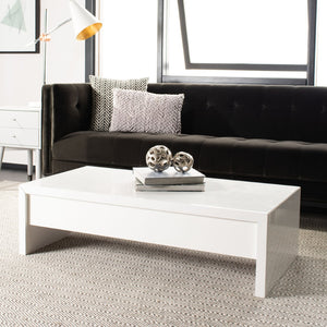 Safavieh Kinsley Lift-Top Coffee Table - Modern French Design With Polished Lacquer Finish & Smart Storage Solutions FOX2234A