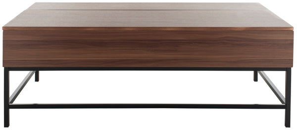 Safavieh Gina Contemporary Lift Top Coffee Table Dark Oak/Black FOX2239A